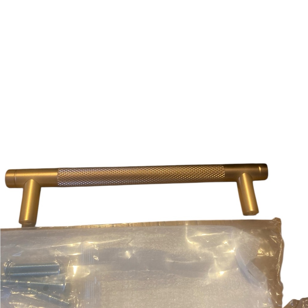 Amerdeco 10 Pack Matte Gold Cabinet Pulls 6.3 Inch (160MM) Hole Centers Kitchen